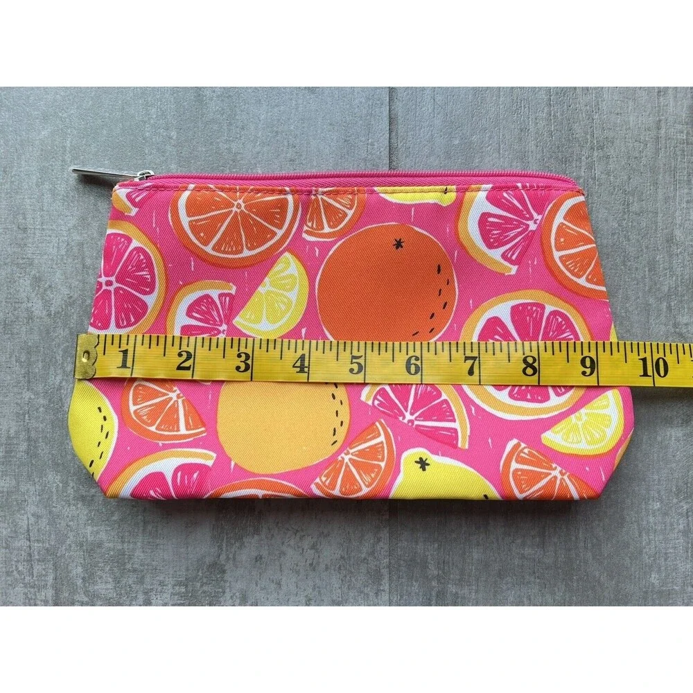 CLINIQUE Makeup Bag Zip Travel Organizer NEW Clutch Pencil Case NEW Bright Fun